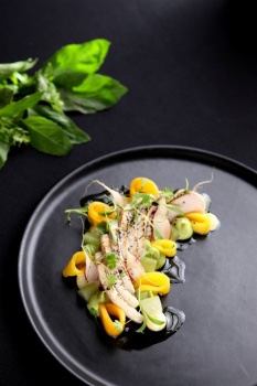Food photography showcasing Restaurant food swordfish